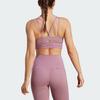 Adidas Essentials Medium-Support Bra Solid Logo Design Quick-Dry Yoga U-Back Sports Bra Women underwear Purple IL2944