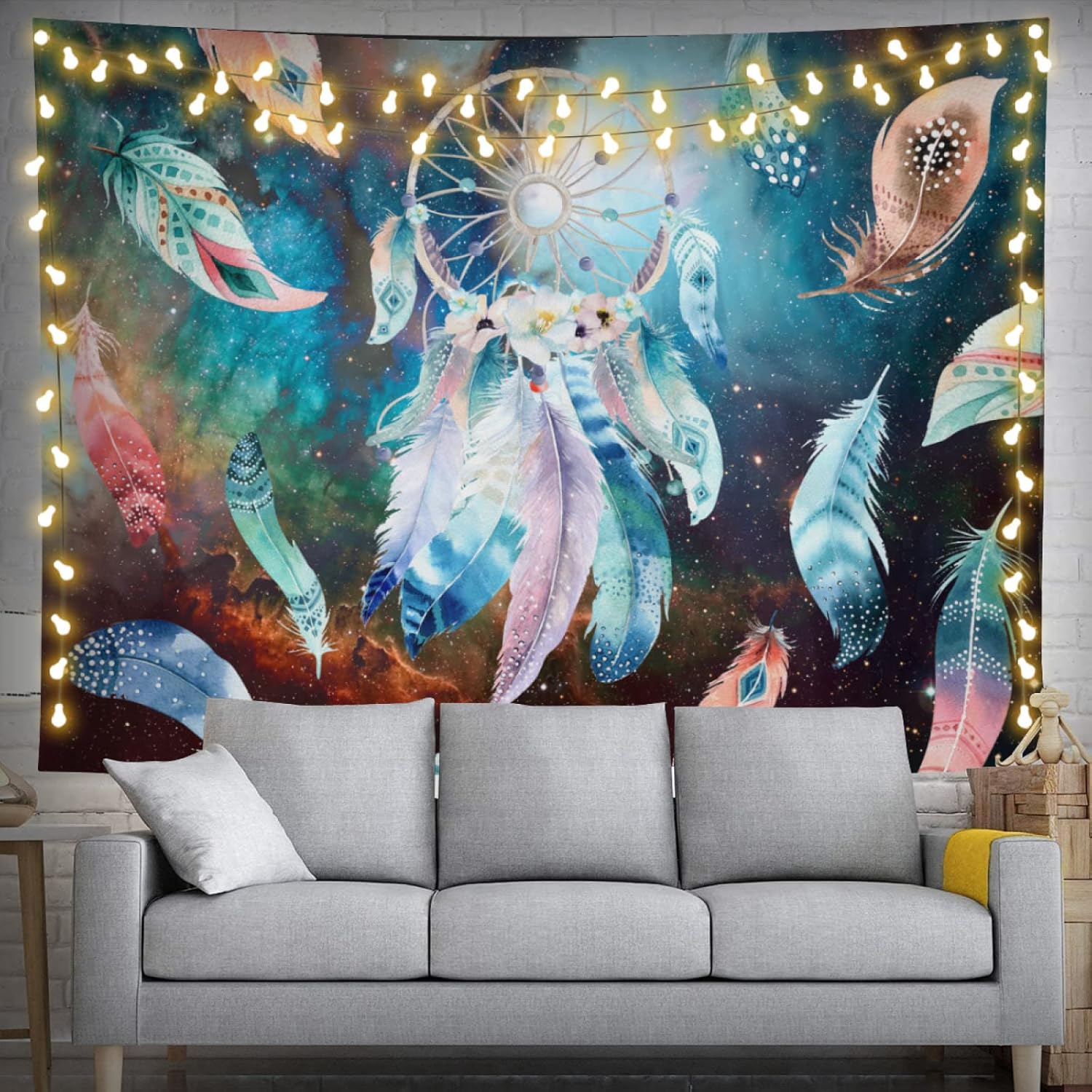 Japanese Tapestry Anime Samurai Tapestry Cherry Blossom Japanese Style Wall Hanging Party Decorations Home Decor For Bedroom 74x94cm(29x37in)