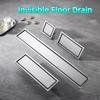 Quick Drainage Rectangular Floor Drain 304 Stainless Steel Deodorant Drainage  Kitchen