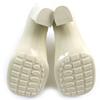 Excellent BOTTEGAVENETA Rain Shoes Shine   Rain Boots Rubber Boots Ivory Rubber Used