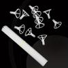 50pcs Balloon Sticks with Cups Clear Bobo Balloon Holder Large and Long Balloon Stand for Large Balloons Birthday Graduation Wedding Party Decoration
