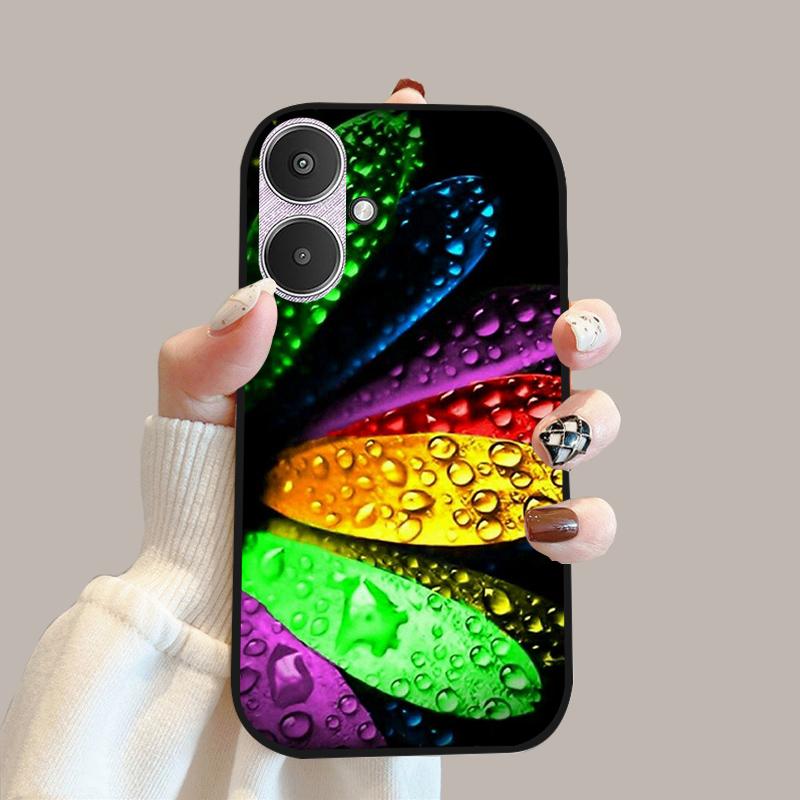 For Xiaomi Poco M6 5G Case 23128PC33I Silicone TPU Soft Phone Cover Cases For Redmi 13C 13R 5G Fashion Protective Fundas Shells