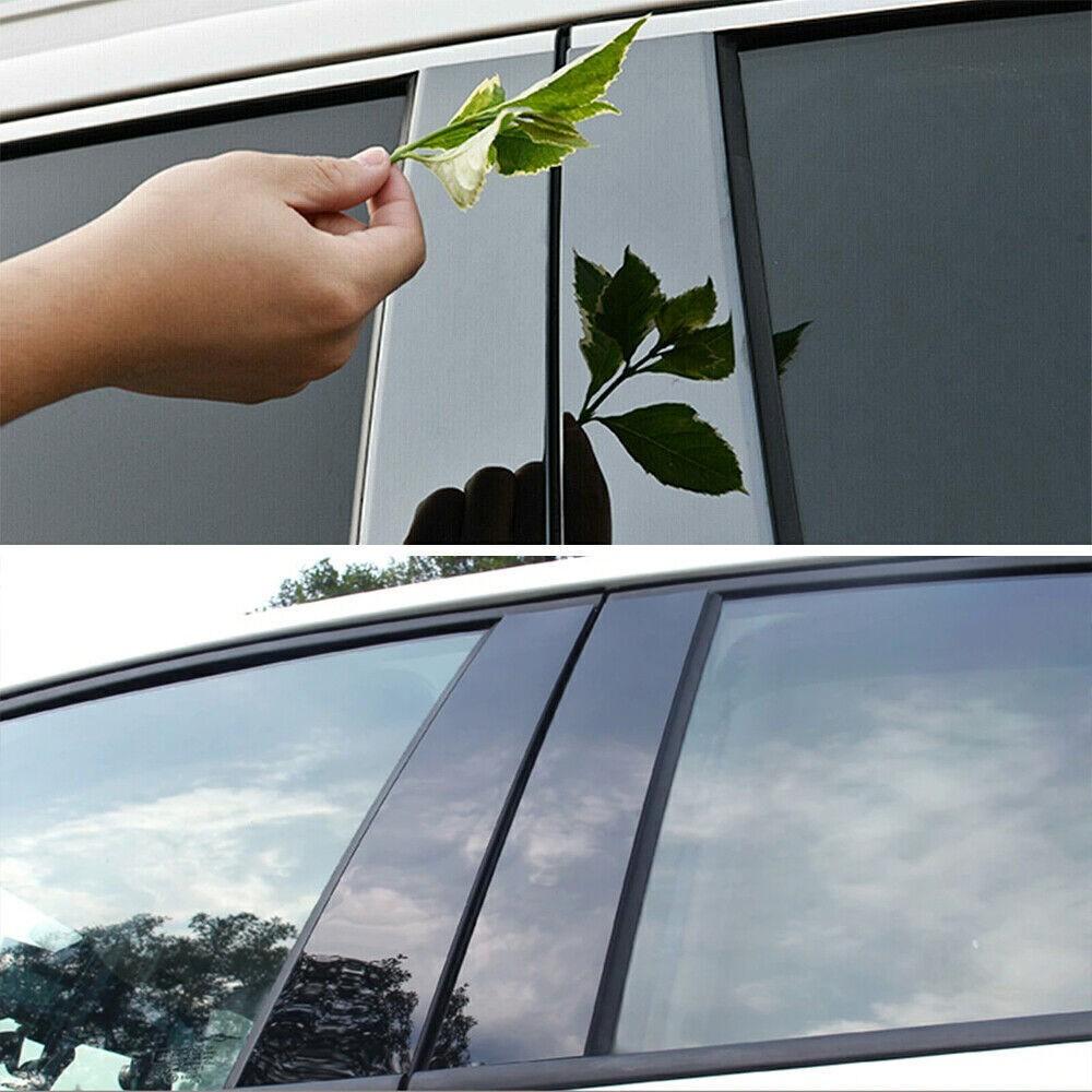 For Honda Accord 2023-2024 6pc Black Pillar Posts Set Door Trim Piano Cover Kit