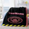 Manchester City Personalized Text Blanket Lightweight Personalized Blanket Soft & Cozy Great for Nap Bedding Sofa Office for All Occasions