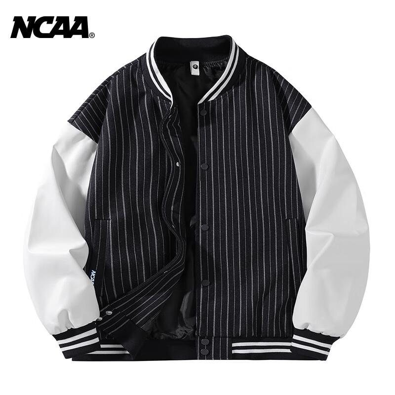 Унисекс полосатая бейсбольная куртка NCAA в стиле varsity XL