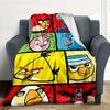 1PC Angry Birds Characters Outdoor Flannel Throw Blanket - HD Printed Lightweight Soft Warm All-Season Blanket for Sofa, Bed, Travel, Camping 097