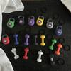 Sports Keychain Pendant Decorative Kettlebell Dumbbell Design Keyring Car Keys Bags Backpacks Accessory