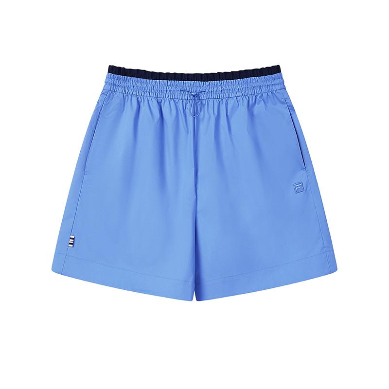 

FILA Heritage Fashion Simple Classic Retro Sports Style Versatile Comfortable Loose Woven Casual Shorts Women shorts Simpu-Blue F11W628807FBU S