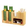 Uyoyous Paper Cup Holder, Cup Holder, Paper Cup Stand, Cup Dispenser, Wooden Cup Stand, Paper Cup Holder, Suitable for Convenience Stores, Cup