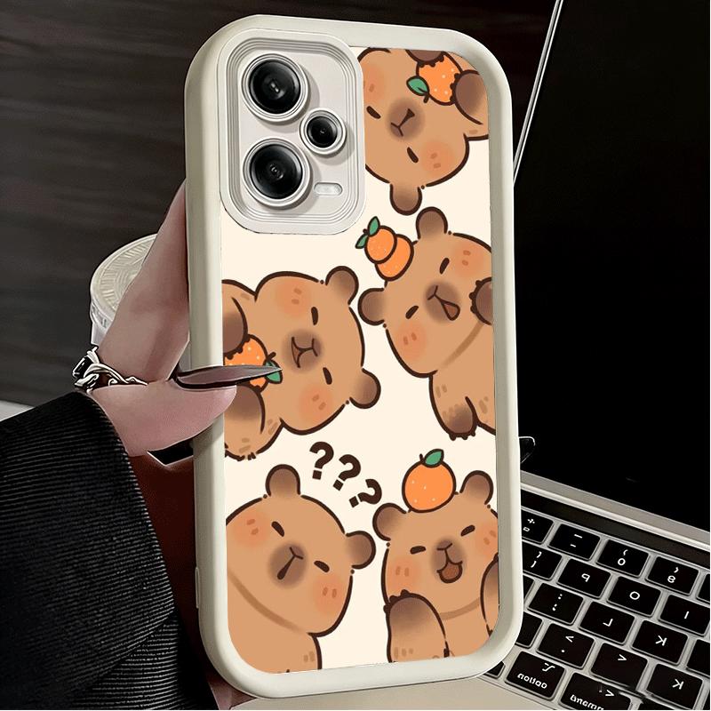 Funny Capybara Cartoon Cute Soft Phone Case for Xiaomi Poco X7 X6 X5 Pro X4 Gt X3 F7 Ultra M8 M7 Redmi 15C 15 14C 13 13C 12 12C