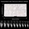 500pc False Nail Extension Tips Artificial Fake Nails Clear Full Cover Nail Tips