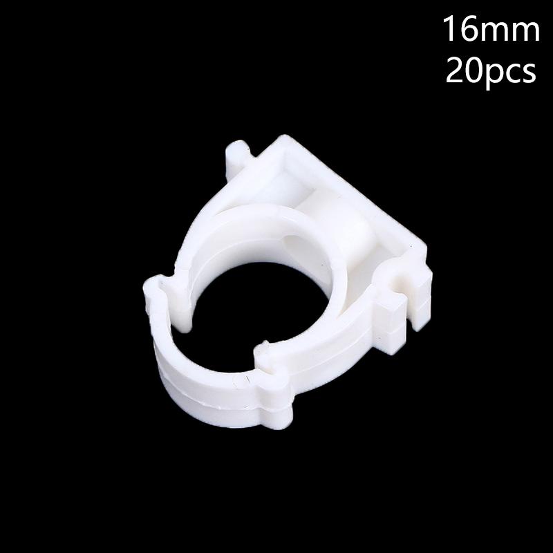 

20 шт. Пластиковый держатель-зажим Ppr для фитингов водопроводных труб диаметром 16 мм, 20 мм, 25 мм, 32 мм 16mm