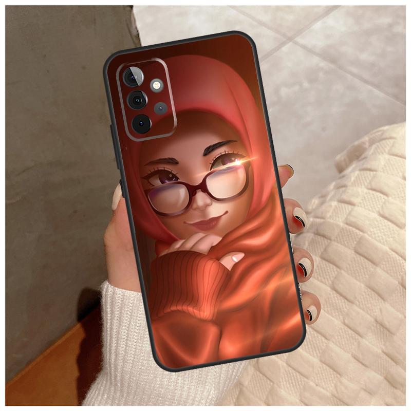 Islamic Hijab Girl Queen For Samsung Galaxy A13 A33 A53 A34 A54 A14 A15 A16 A26 A36 A56 A12 A32 A52 A06 A35 A55 Case