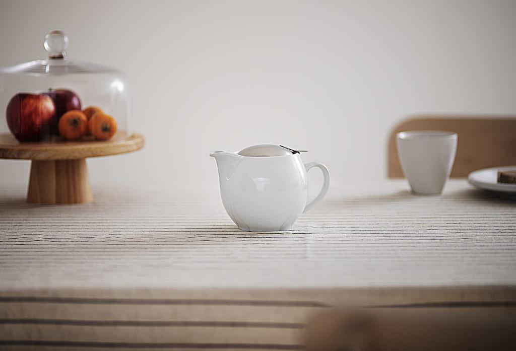 ZEROJAPAN Universal Teapot for 3 People, BBN-02 WH, White