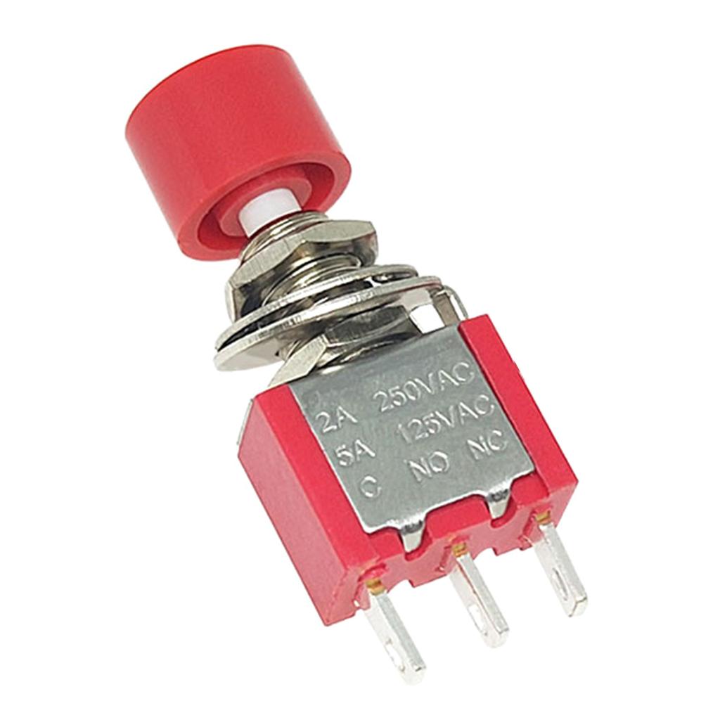 Industrial Push Button Switches PS102 3Pin 6Pin Configuration 250VAC 2A 120VAC 5A Instantly Reset Durability Mechanism