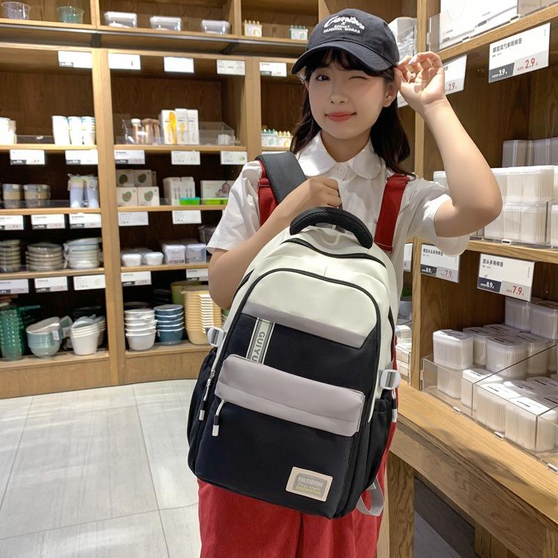 Large Capacity Couple Travel Backpack Korean and Japanese Cute Girl Backpack Fashionable School Bag for Junior and Senior High School Students