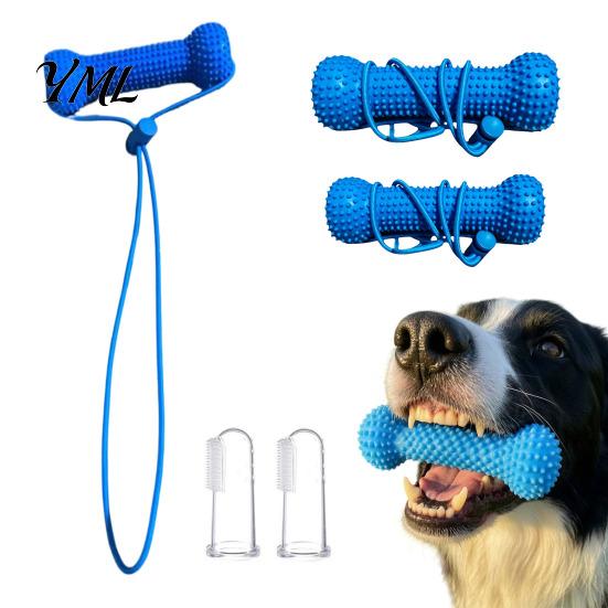 Small Medium And Large Dogs Dog Tooth Brushing Helper, Pet Dental Prop Chewable Toy, Dual-Action Canine Oral Reduce Bad Breath Care Tool for Cleaning
