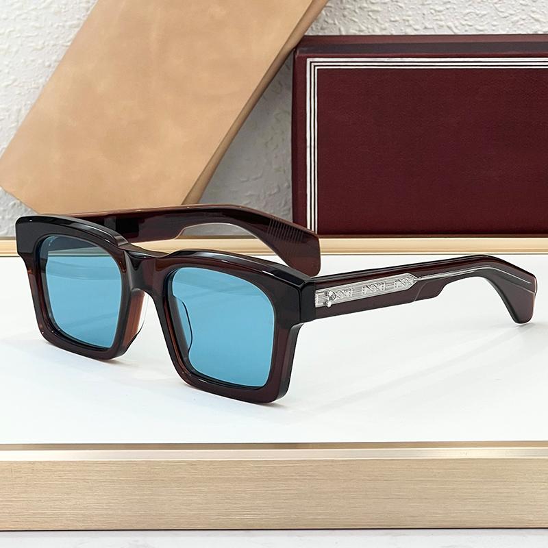 Big Square Handmade Acetate Sunglasses Classical Men Uv400 High Street Style Vintage Prescription Eyeglasses with Case