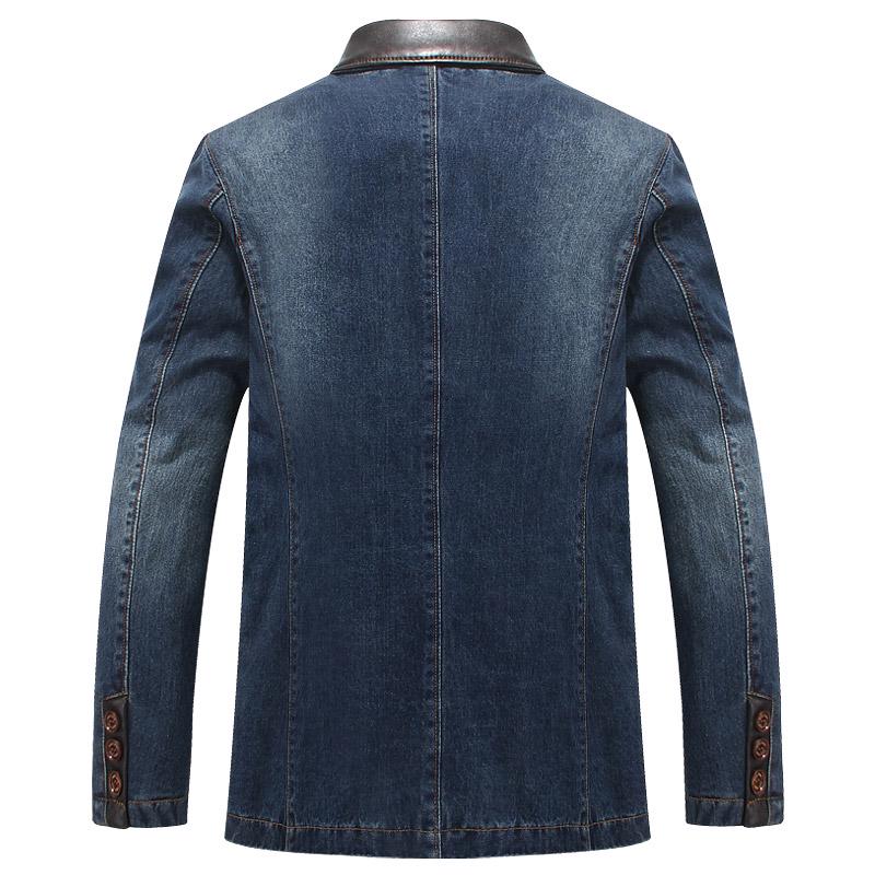 Casual Brand Clothing Slim Fit Jeans Blazer Masculino Suit Jacket