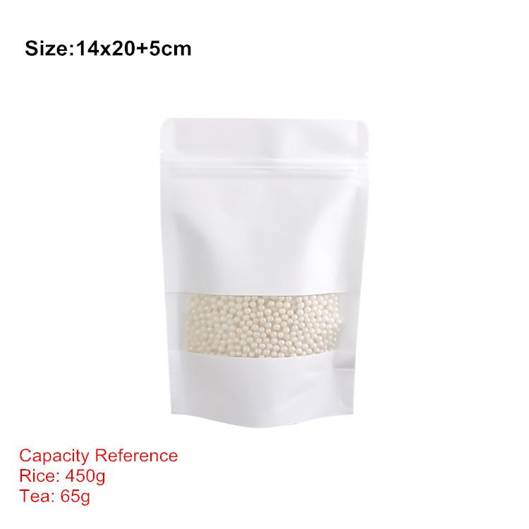 

10 шт. прозрачные пластиковые белые крафт-бумажные пакеты для упаковки еды, чая, конфет, кухни, самогерметизирующиеся пакеты для хранения other