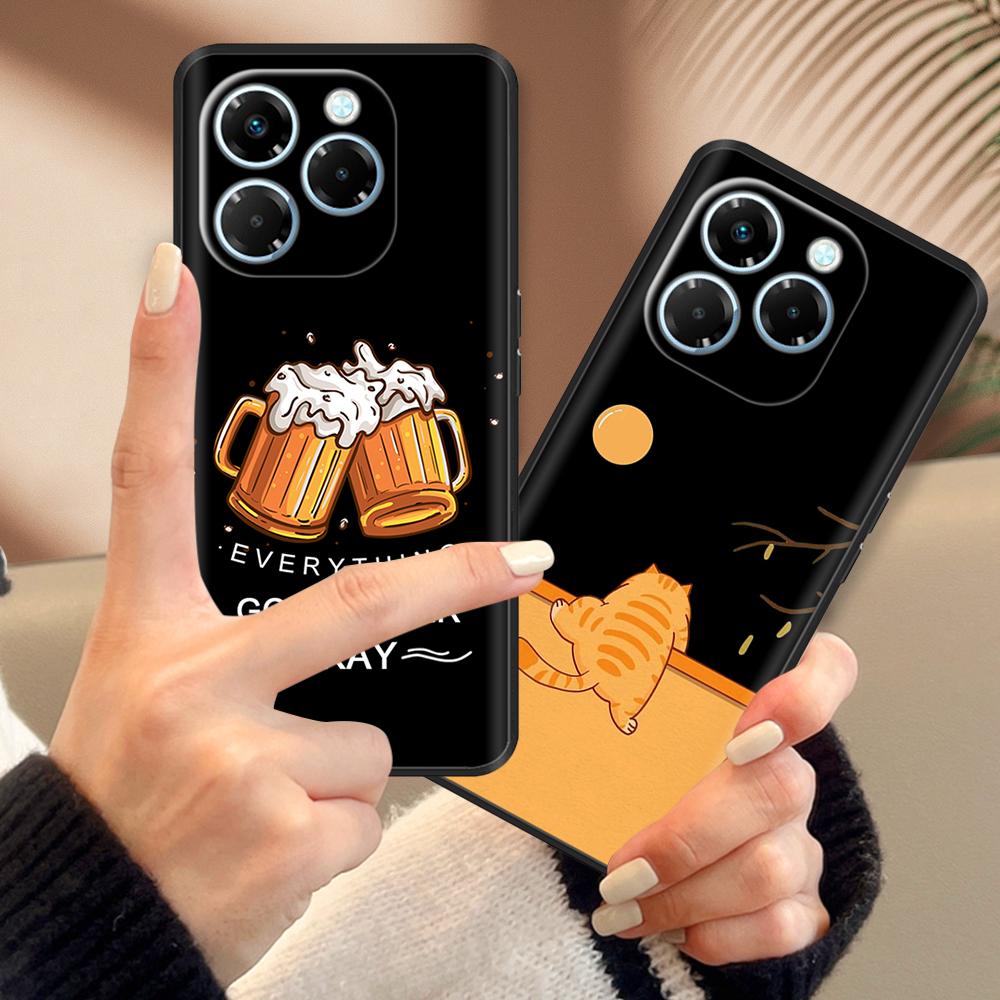 Note 40X 5G Silicone Case For Infinix Note 40X 5G Case Cute Cartoon Painted Cover for Infinix Note40X 5G X6838 Phone Shell Funda