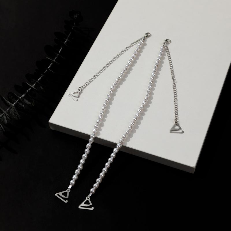 1 Pair Adjustable Bra Straps with Exposed Pearls Elegant Detachable Clear Bra Strap Chains for Women Elegant Lingerie Accessory