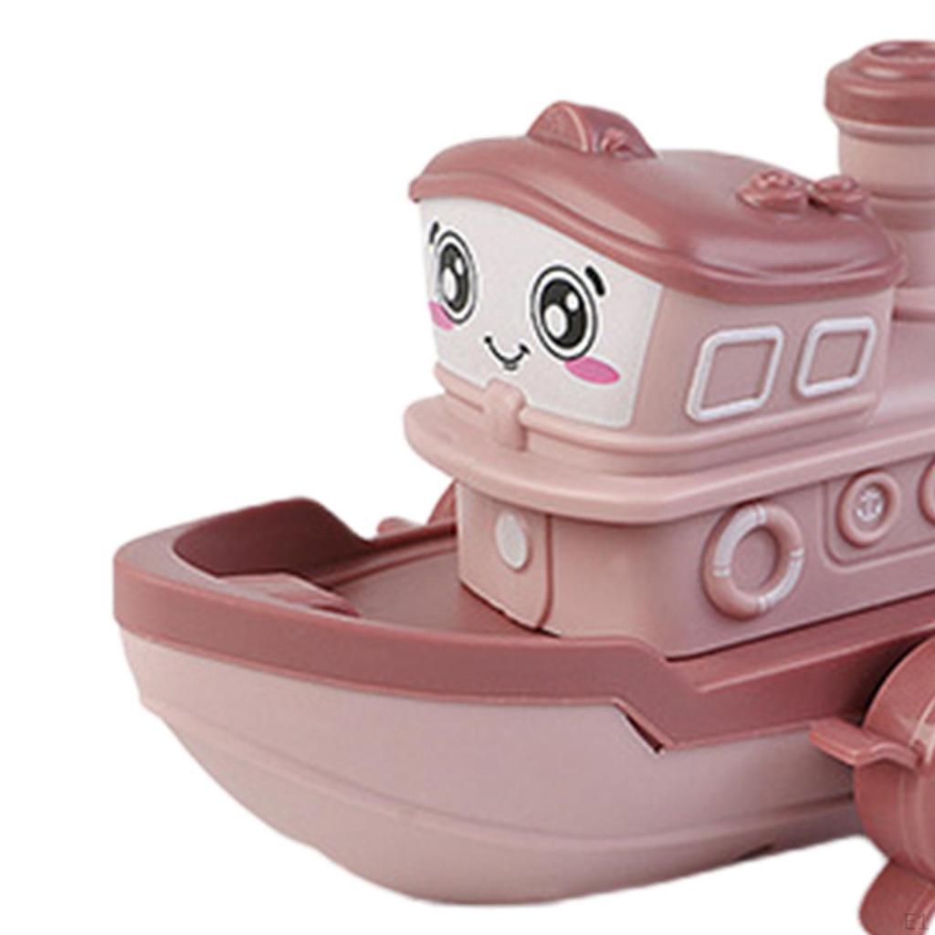 Baby Bath Toy Cartoon Bathtub Boat for Girls Children Gift Pink
