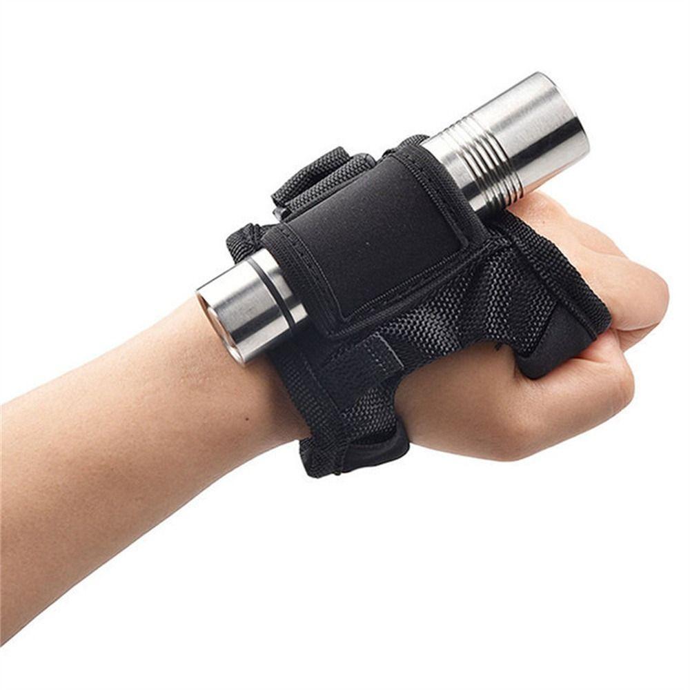 Cover Swimming LED Torch Holder Wrist Strap Glove Flashlight Glove Holder Diving Flashlight Gloves