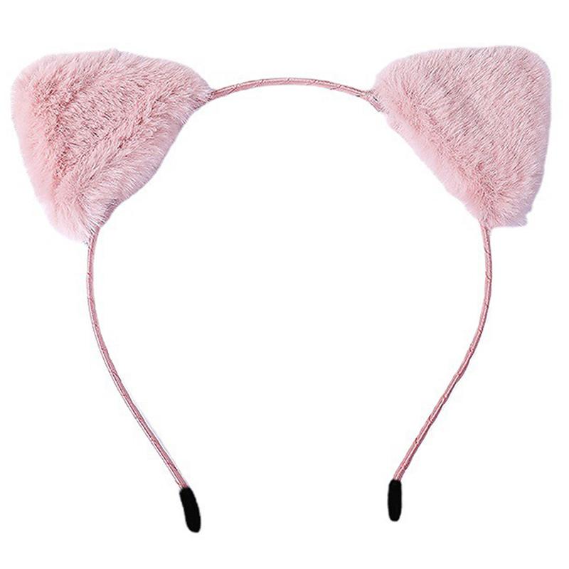 Fascia con Orecchie da Gatto per Donna Cartone Animato Peluche Fascia per Capelli Anime Cosplay Viso Carino Cerchietto per Capelli Copricapo Ragazze Accessori per Capelli