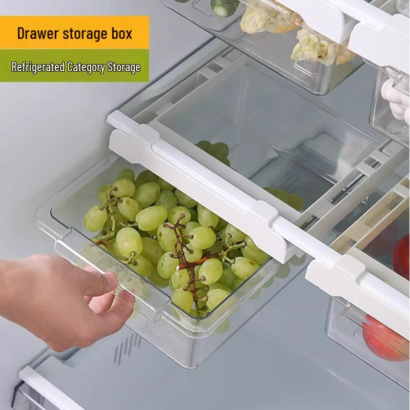 Hanging Refrigerator Drawer for Egg & Fruit Storage - Food-Grade Kitchen Organizer