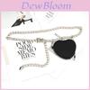Fashion Metal Women Waist Chain With Detachable Heart Shaped Bag Pendant For Outdoor Wear