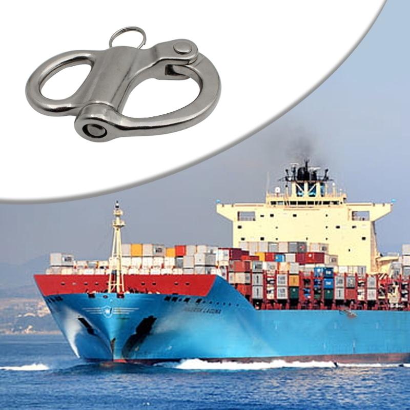 Stainless Steel Swivel Snap Shackle Rings RotarySpring Hook 35/52/69/96mm