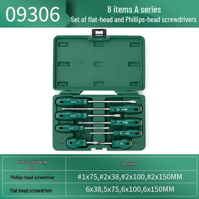 SATA 8-Piece Industrial Magnetic Screwdriver Set