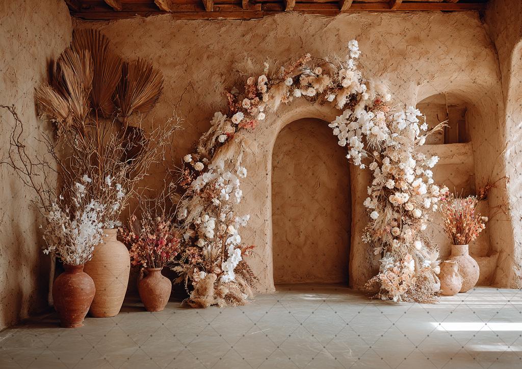Photography Background Boho Floral Room Window Adult Birthday Wedding Maternity Portrait Decor Backdrop Photo Studio