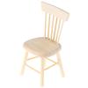 1/12 Dollhouse Miniature Furniture Wooden Chair High Chair Dollhouse Accessories - For Dollhouse Decoration