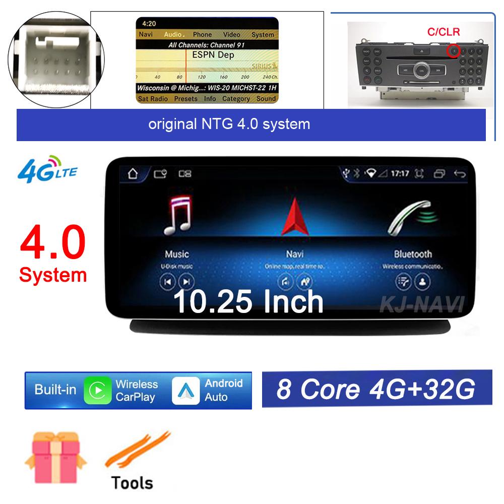 

10,25 Android 14 для Mercedes Benz 2010 - 2018 CLS W218 Автомобильный плеер GPS-навигация Мультимедиа Видео Радио Беспроводной Carplay