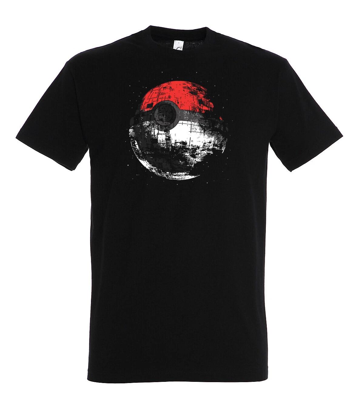 Youth Designz Men s T-Shirt Poke Death Logo Ball Star Star Cartoon Wars Anime M