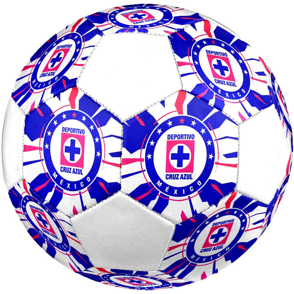 Cruz Azul Size 5 Soccer Ball, Machine-Stitched PVC, Durable & High Bounce, All Ages Fit, Fan Merchandise, Matches & Outdoor Use.