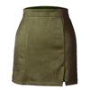 Gonna a tubino da donna in camoscio Vita alta Zip Autunno e Inverno Gonna a linea A Colorata