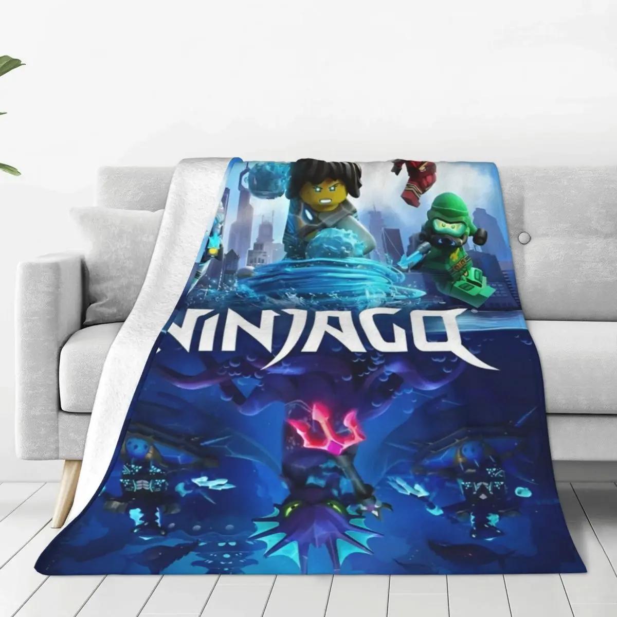 

Флисовое одеяло N-ninjagos Смешные пледы для кровати дивана диванчика 150*125 см Кусок ковра 30x40in