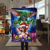 1pz Coperta in Flanella con Stampa Gizmo Gremlins, Alta Qualità per Tutte le Stagioni, Decorazione per la Casa, Calore e Comfort, Perfetta per Regali di Natale
