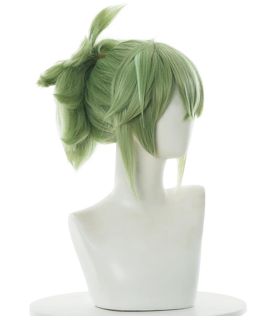 NOKIJP Genshin Impact Lightning-like Kuki Shinobu Cosplay Wig, Smooth and Easy to Style, Heat-Resistant Wig (Kuki Shinobu, Wig)