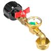 Propane Tank Refill Adapter Elbow With Gauge For 1 LB Disposable Cylinders 2025 New Design Refueling Tool Camping Gas Adapter