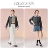 IEF Spring Color-Block Knitted Cardigan