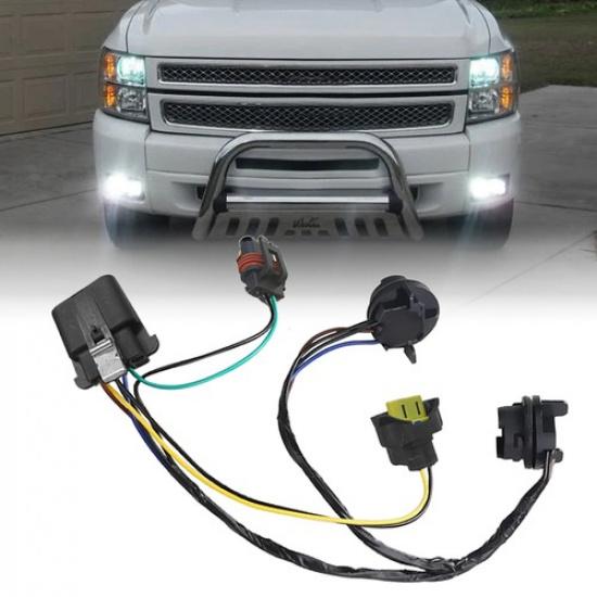 Fit Chevy 2007-14 1500 Silverado 2500HD 3500HD Headlight Harness Wiring 645-745