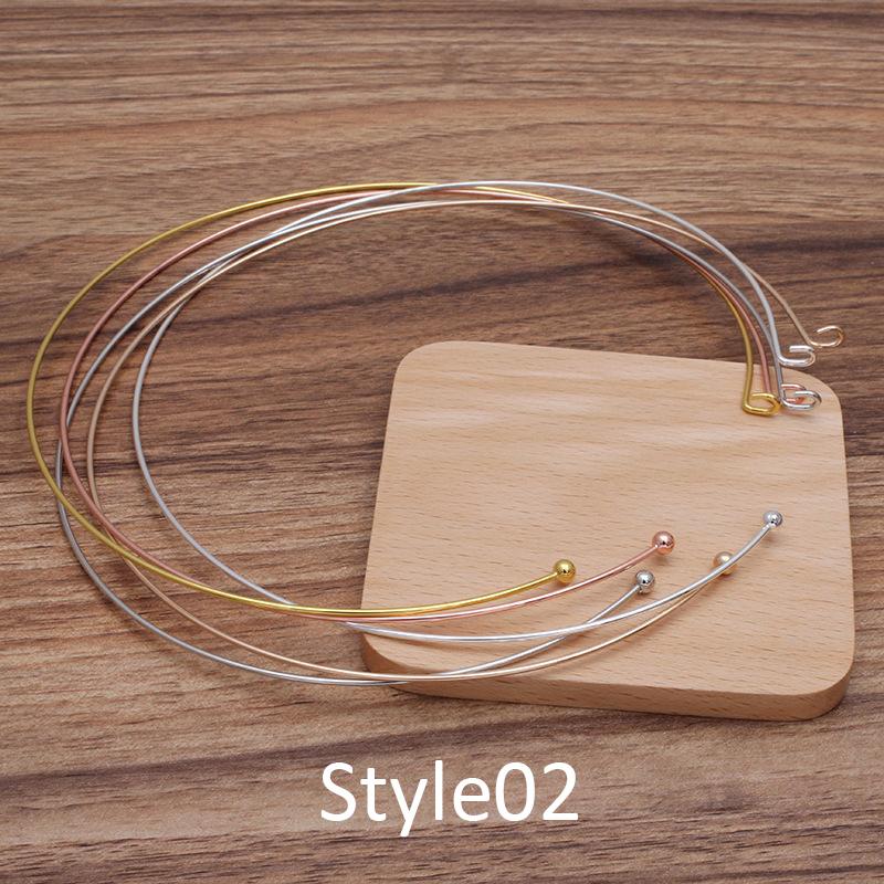 5pcs Metal DIY Wedding Headband Bride Coil Hairwear Hairband Head Hair Band Base Collar Neckwear Necklace Jewelry Components