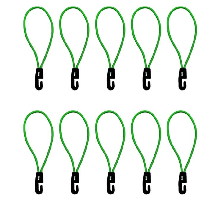 Compacts Bungee Cord Multifunctional Rubber Tensioner with Hook for Motorcycles Rack Travel Gears Secure Fastening 15cm