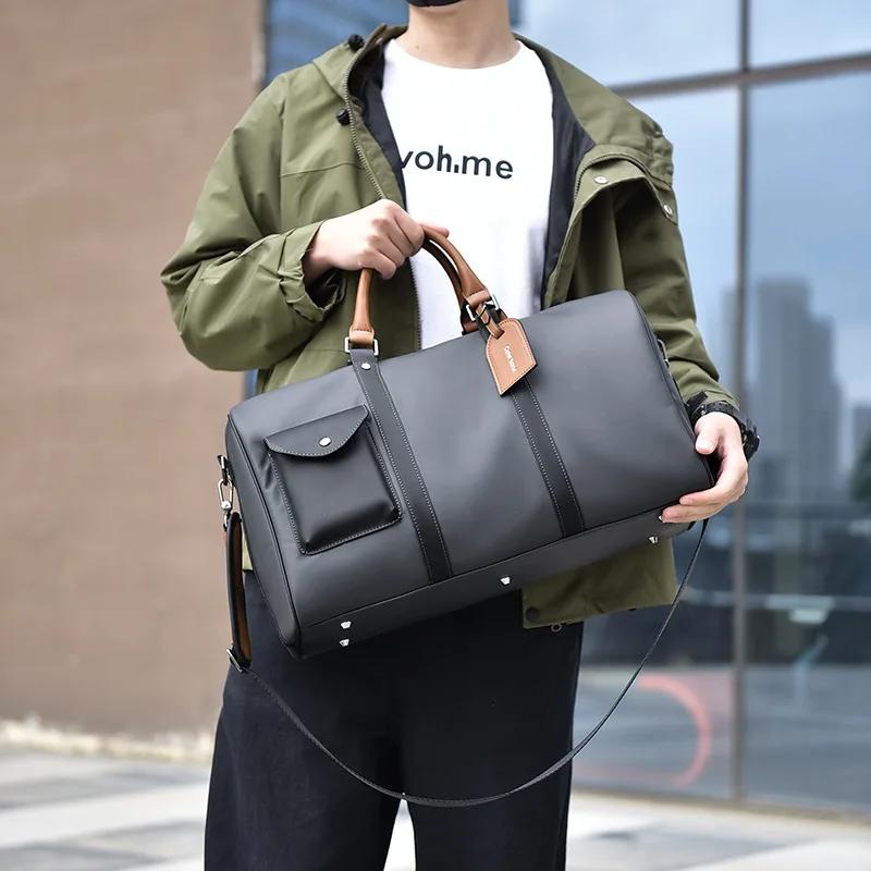 Luxury Business Handbags Men Top-Handle Bags Large Capacity Travel Totes Waterproof Crossbody Bag Man Fashion Luggage Hand Bag