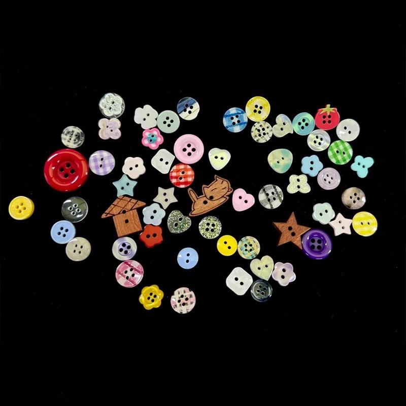 10Pz Casuali Fai da Te Scrapbooking Bottoni Carini per Cucito Accessori per Abbigliamento