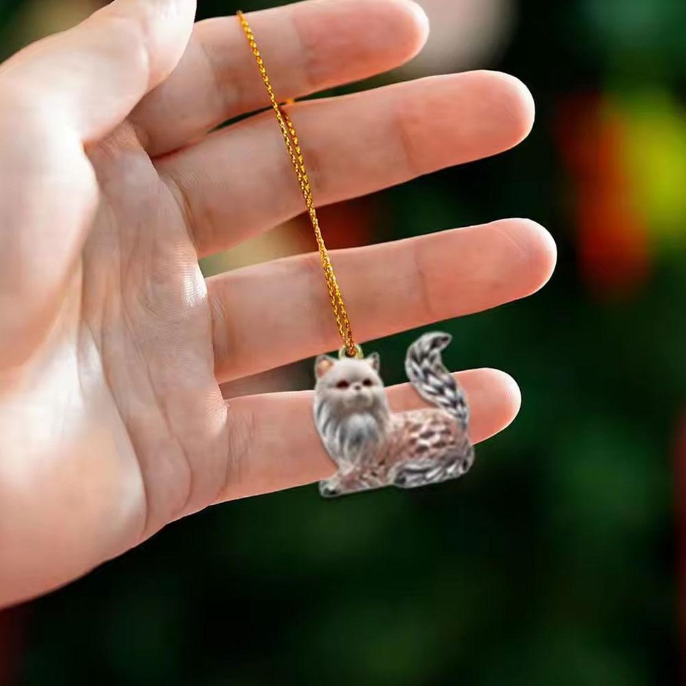 Crystal Cat Advent Calendar 2025 Cute 2D Acrylic Christmas Countdown Kittens Figurine Cat Collectible Decorations Home Christmas